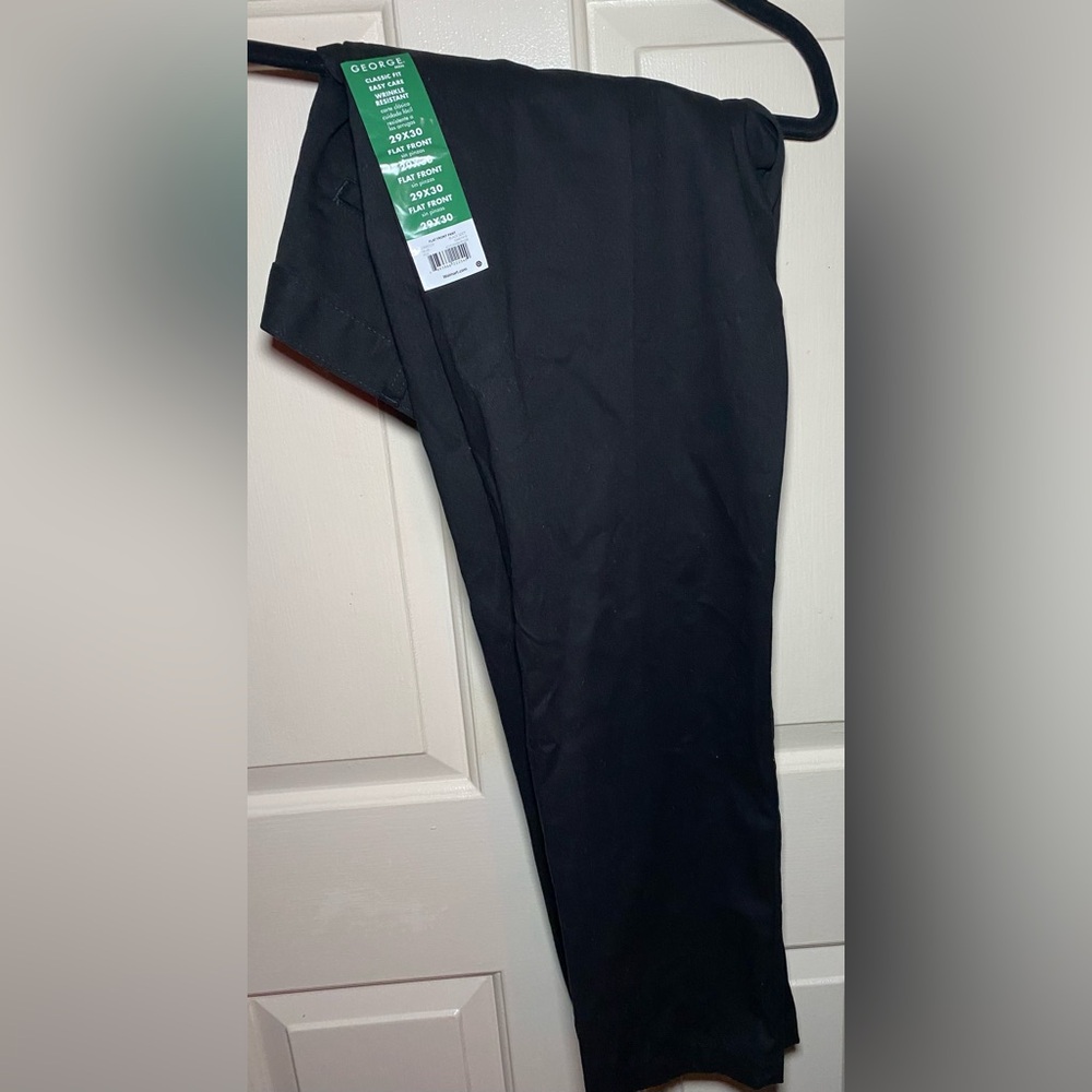Men’s‎ Black flat Fronted Pants, 29x 30